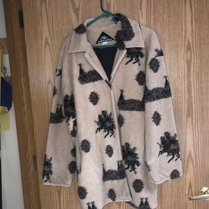 Denali Women Indian Print Coat Size Large Vintage